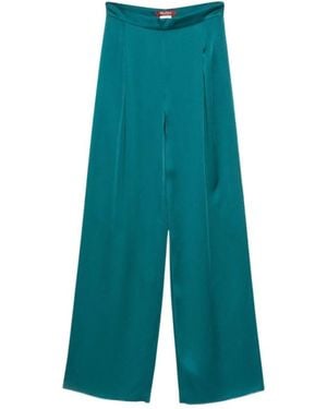 Max Mara Msealpaca Wijde Broek - Groen