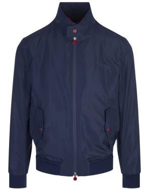 Kiton Bomber Jackets - Blue