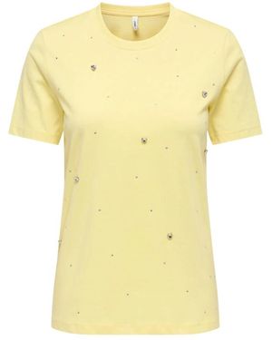 ONLY Filizza Life S/S Top Box - Geel