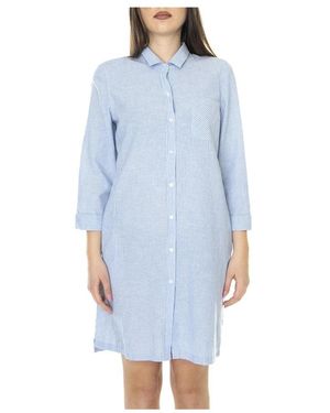 Barbour Kleedjes ,Blauw ,Katoen Abito Estivo Chemisier