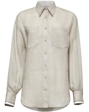 Brunello Cucinelli Shirts - Grigio