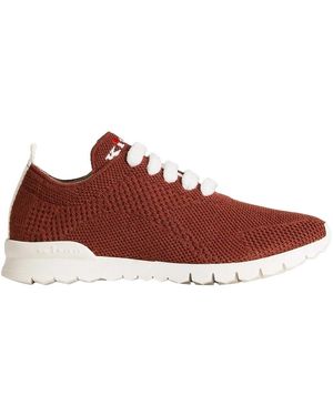 Kiton Kaschmir Strick Sneaker - Rot