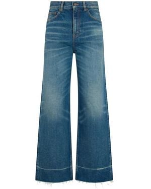 Chloé Jeans ,Blauw ,Katoen Wide Jeans