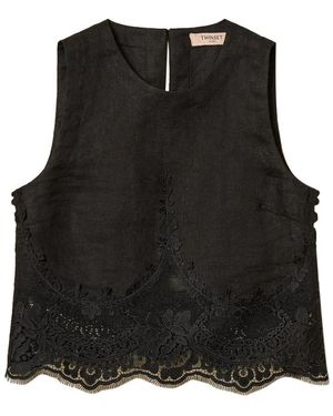 Twinset Sleeveless Tops - Noir