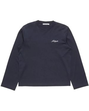 Acne Studios Long Sleeve T-Shirts - Blue