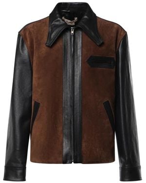 Marni Leather Jackets - Brown