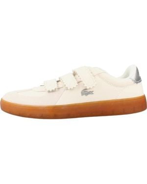 Lacoste Schoenen ,Leer Baseshot Pro Strap - Wit