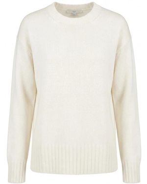Malo Round-Neck Knitwear - Bianco