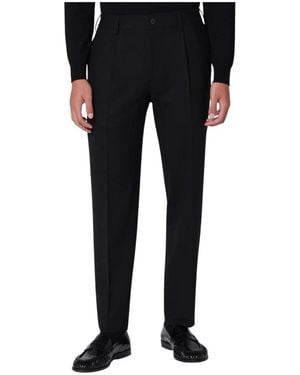 Santaniello Broeken ,Zwart ,Wol Irno Broek