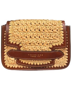 The Bridge Leren Crossbodytas - Metallic