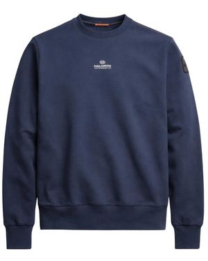 Parajumpers Hoodies & Sweatvesten ,Blauw ,Nylon Fleece Nylon Sweatshirt