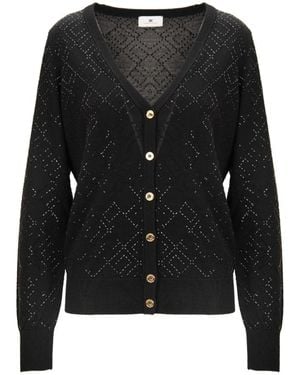 Elisabetta Franchi Cardigans - Black