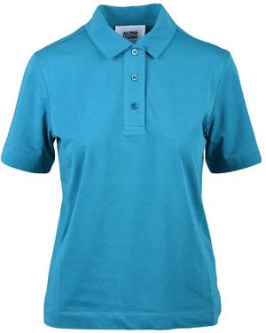 Alpha Studio Polo Stretch - Blauw
