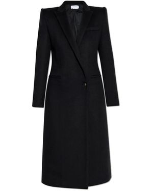 McQueen Single-Breasted Coats - Negro