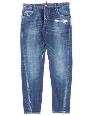 DSquared² Jeans ,Blauw ,Katoen Slim Twist Jeans