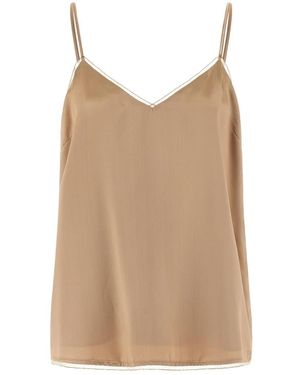 Fabiana Filippi Sleeveless Tops - Brown