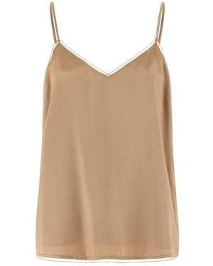Fabiana Filippi Satin Lingerie Top - Braun