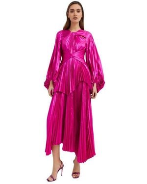 Acler Rosa plissiertes kleid - Pink