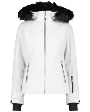 CMP Fitness ,Wit ,Leer 35W0236 Ski Jacket - Zwart