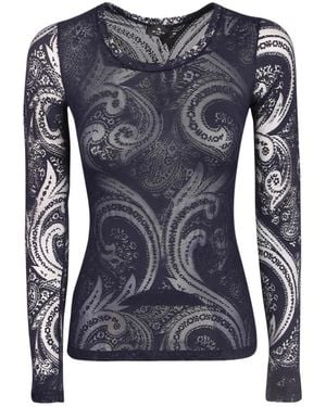 Etro Long Sleeve Tops - Azul