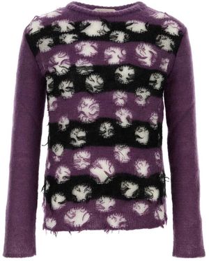 NAMACHEKO Wollmischpullover - Lila