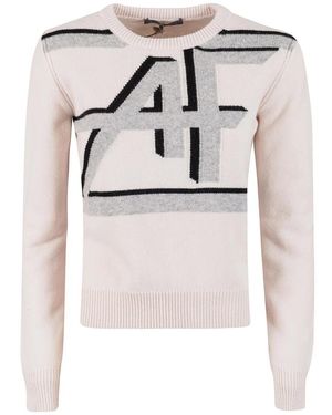 Alberta Ferretti Truien & Vesten ,Veelkleurig ,Round-Neck Truien - Meerkleurig
