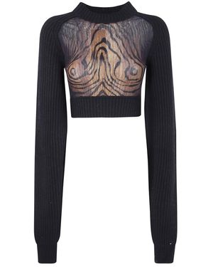 Jean Paul Gaultier Round-Neck Knitwear - Negro