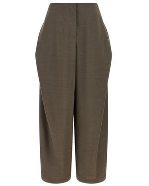 Jacquemus Broeken ,Grijs ,Katoen Le Pantalon Cubisto - Groen