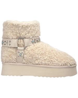 Alma En Pena. Winter Boots - Natural