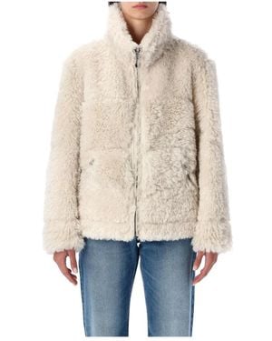 Urbancode Faux Fur & Shearling Jackets - Natural