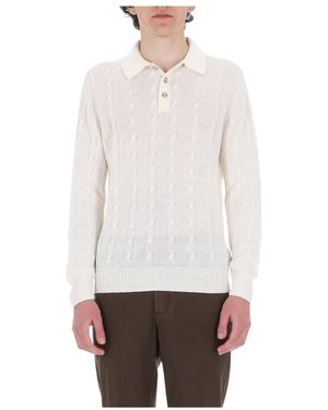 Barba Napoli Round-Neck Knitwear - White