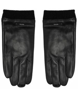 Calvin Klein Black Leather Glove