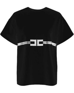 Elisabetta Franchi T-Shirts - Black