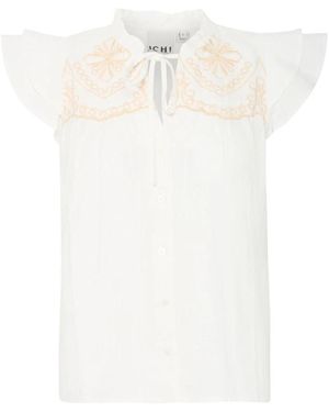 Ichi Sleeveless Tops - Blanco