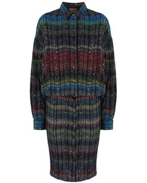 Missoni Shirt Dresses - Blue