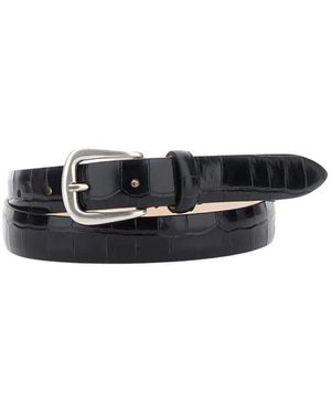Grifoni Leren Riem - Zwart