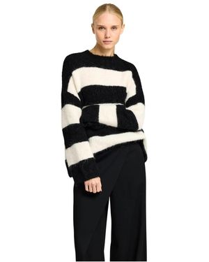 SELECTED Round-Neck Knitwear - Nero