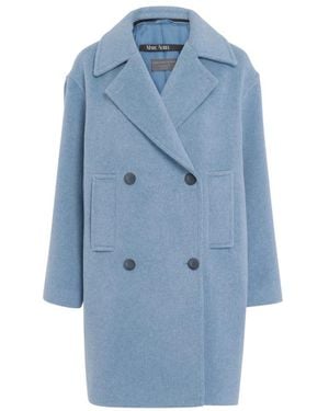 MARC AUREL Double-Breasted Coats - Azul