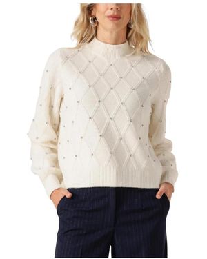 Y.A.S Yasembis Ls Strickpullover - Weiß