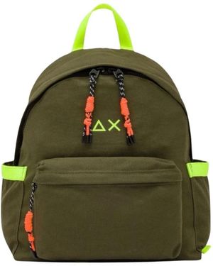 Sun 68 Tassen ,Groen ,Katoen Canvas Rugzak