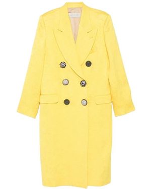 Dries Van Noten Double-Breasted Coats - Giallo