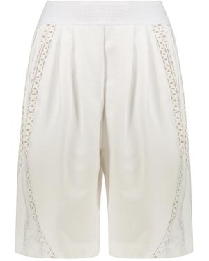 Alberta Ferretti Training Shorts - Blanco