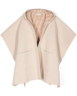 Fendi Jersey Cape - Naturel