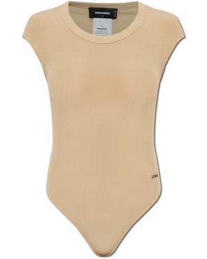 DSquared² Body Mit Logo-Applikation - Natur
