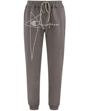 Rick Owens Broeken ,Grijs ,Katoen Katoenen Joggingbroek