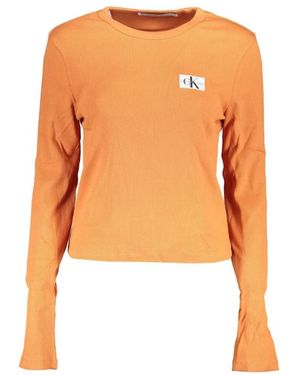 Calvin Klein Long Sleeve Tops - Naranja