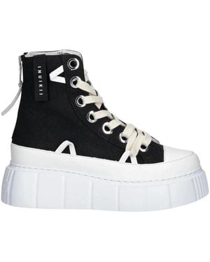 Inuikii Schoenen ,Zwart ,Katoen Matilda Canvas High