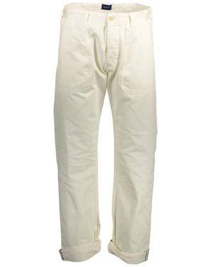 GANT Straight Trousers - Natural
