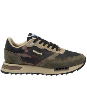 Blauer Schoenen ,Groen ,Leer Ryder 01 Sneaker - Zwart