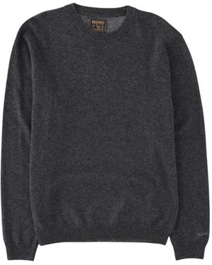 Woolrich Lambswool Crewneck Gg12 - Zwart